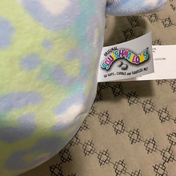 2021 Summer KellyToy Squishmallow Lindsay 8" Cheetah Washable Blue - Picture 4 of 4